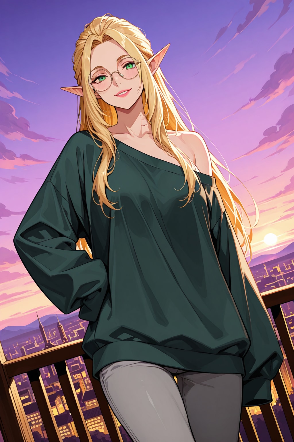 エルフさんの部屋着