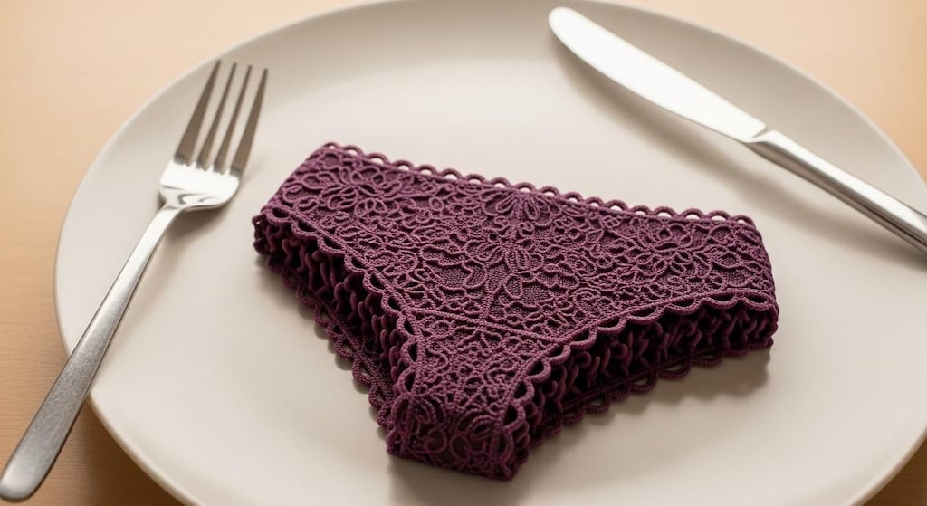 チョコレートで作られた食べられるパンティー