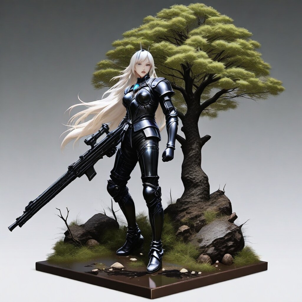 欅を守るヤマトタマムシの化身のフィギュア | の人気AIイラスト・グラビア