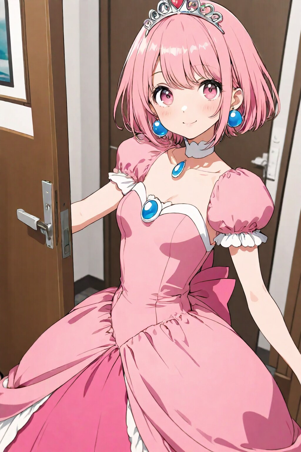 ピンクの髪の異世界のお姫様