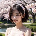 川沿いの桜並木20250323 4枚目