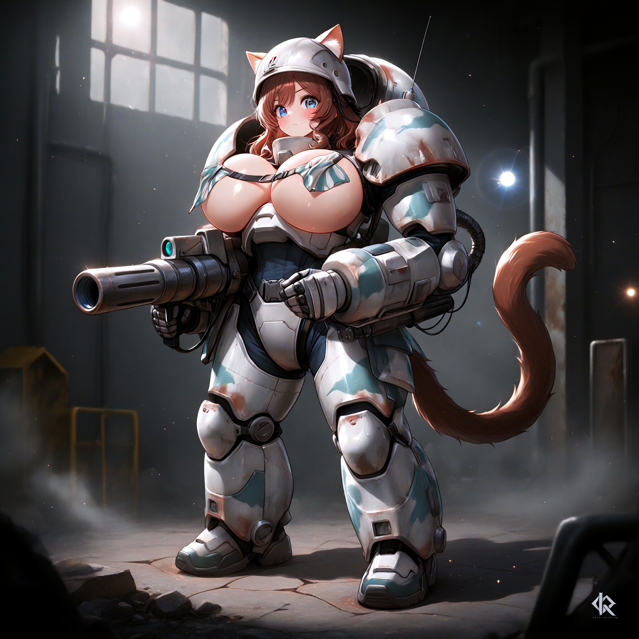獣耳のパワードスーツ