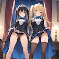 ブラックパンツ 2枚目