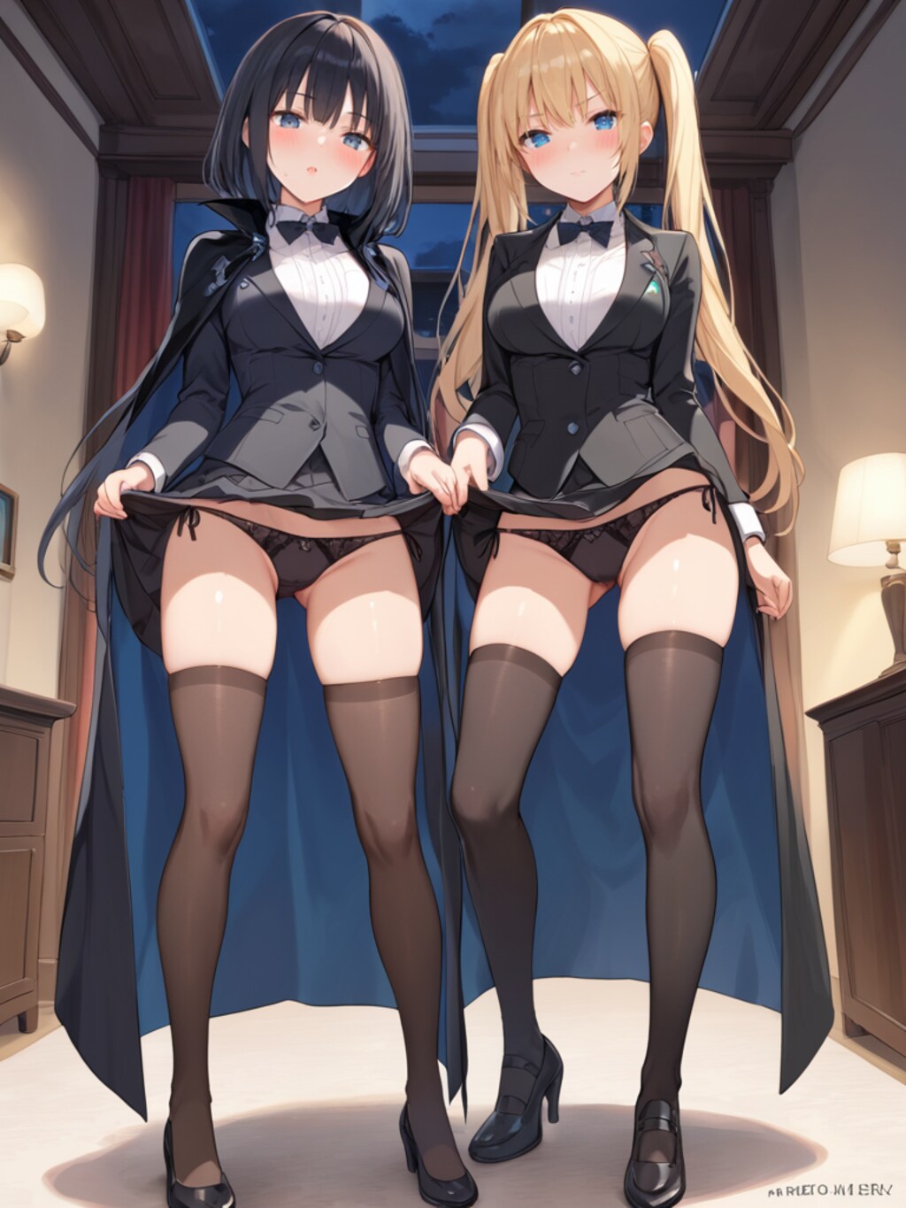 ブラックパンツ