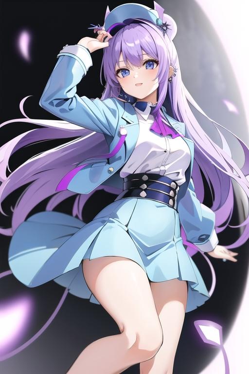 紫ロングヘア | の人気AIイラスト・グラビア