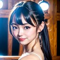 丸顔キュートな彼女 4枚目
