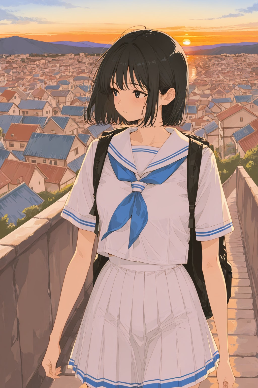 夕暮れの帰り道
