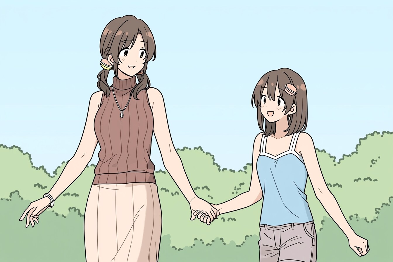 母と娘407 | の人気AIイラスト・グラビア