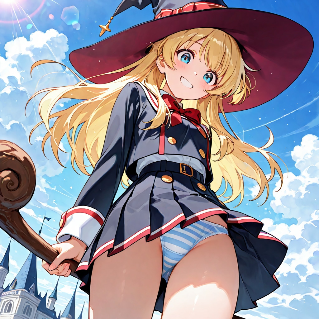 魔女っ子のパンチラ