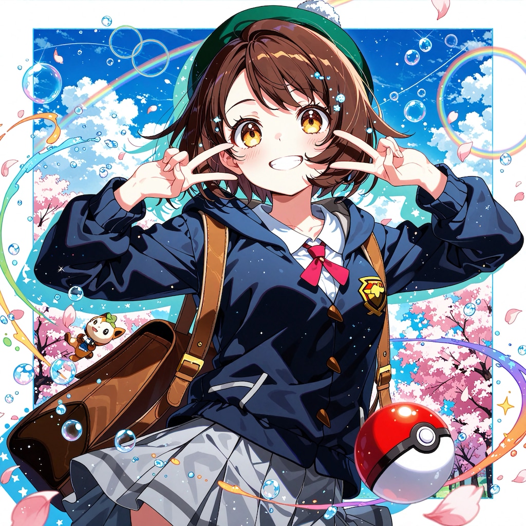 ユウリちゃん受験生応援制服姿〜💕🌸