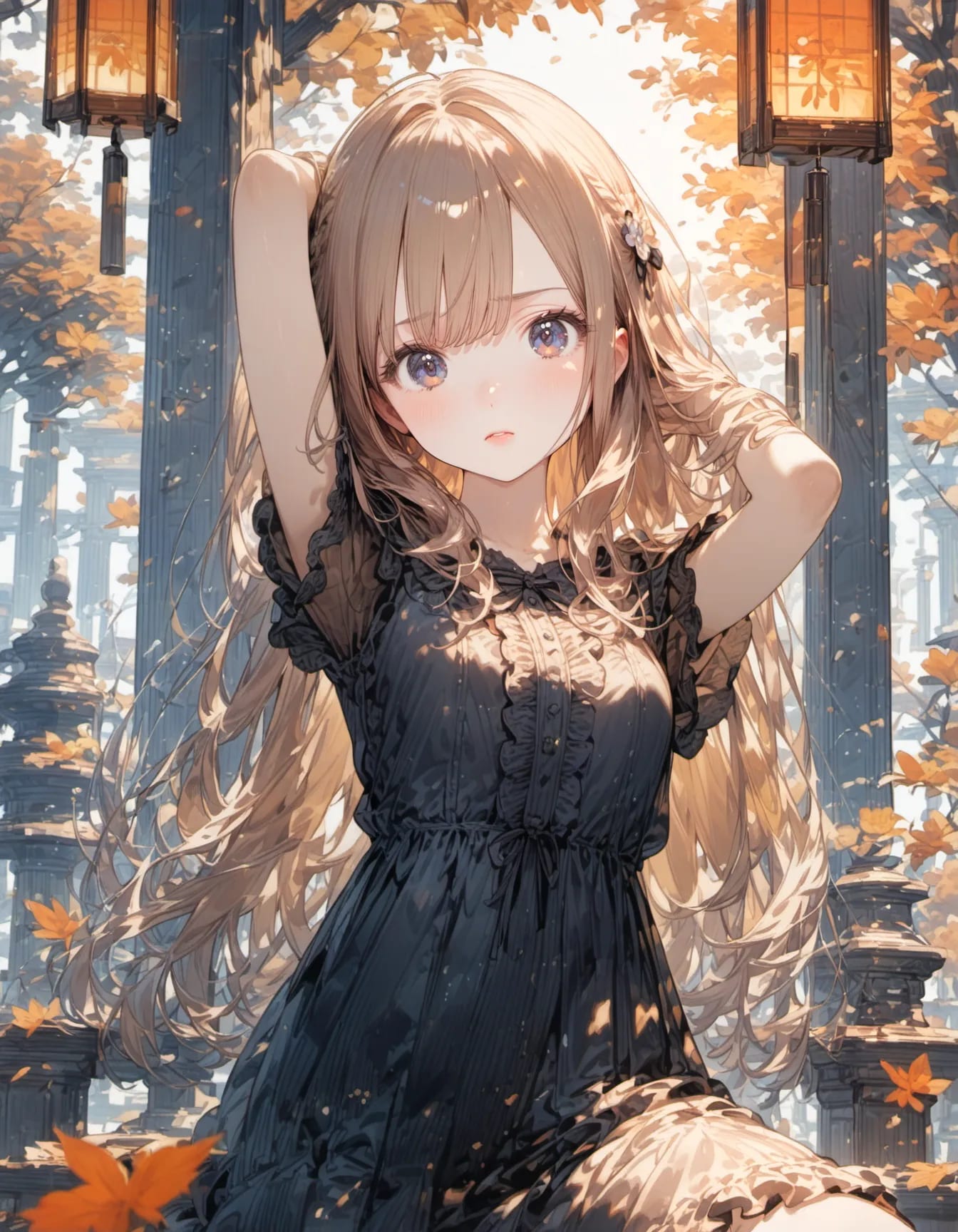 Autumnal Black Lace | の人気AIイラスト・グラビア
