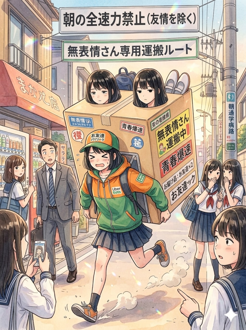 目的地一緒だからついでに運んでって