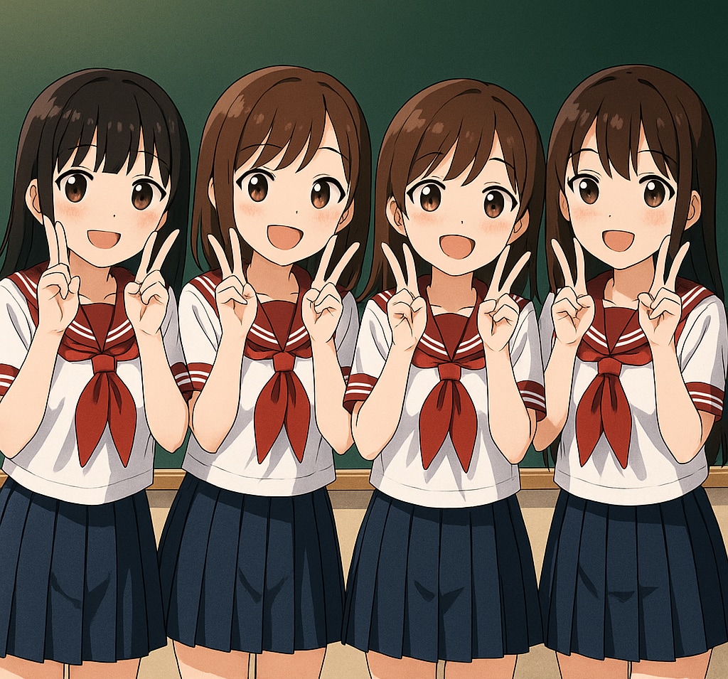 みんなでピース！