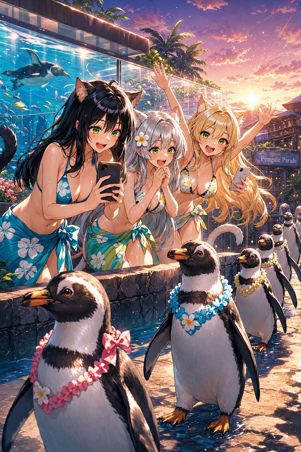 見て見て！ペンギンさんだよ