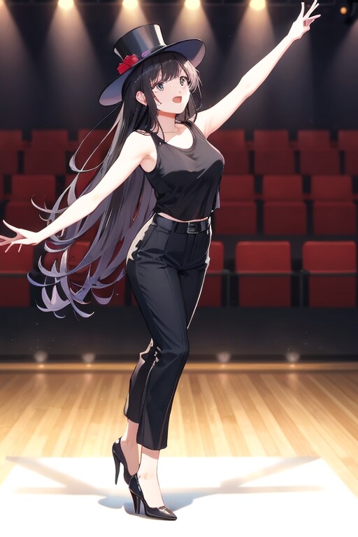 先輩アイドル歌手・黒猫絵馬　アイドルダンスフェスティバルに出演