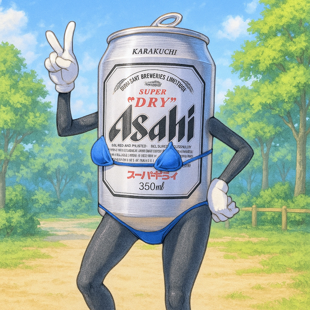 セクシーなビキニ姿のビール缶