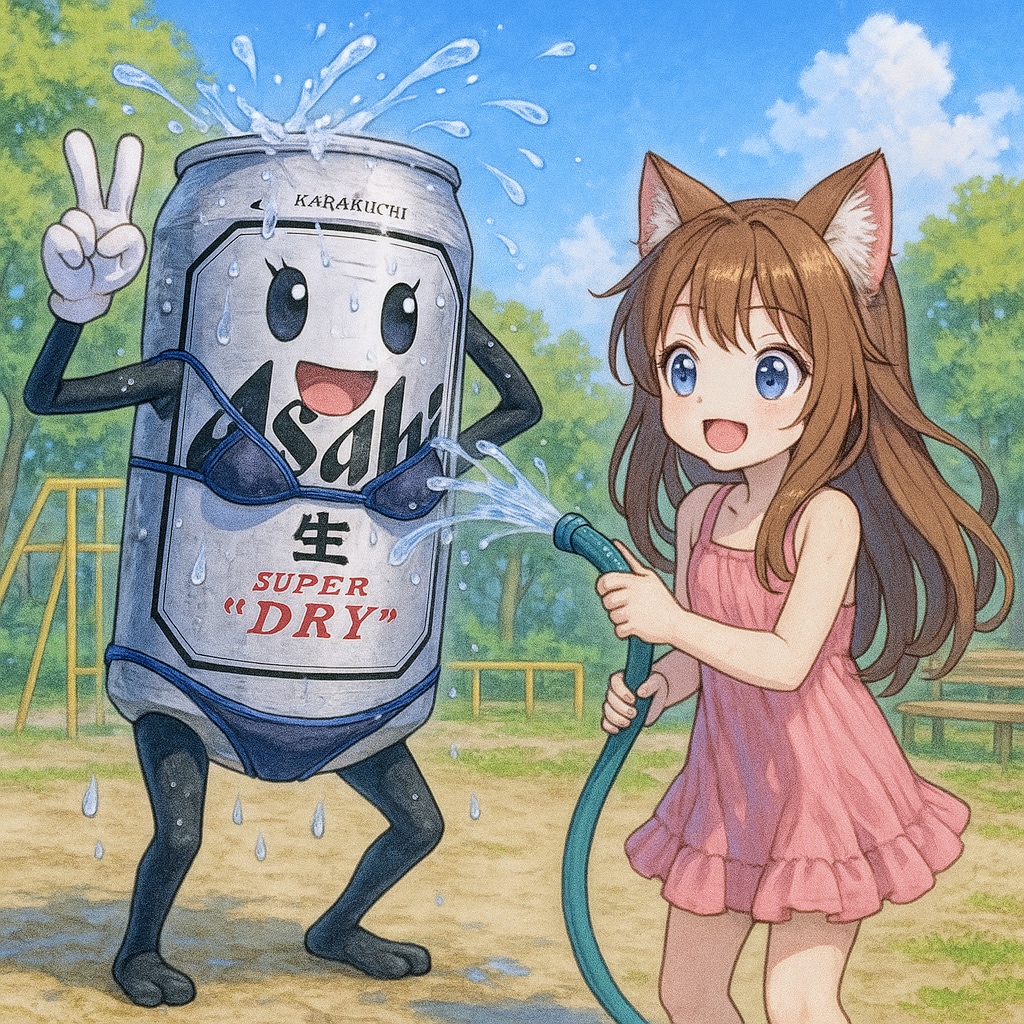 セクシーなビキニ姿のビール缶