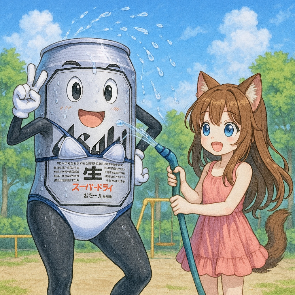 セクシーなビキニ姿のビール缶