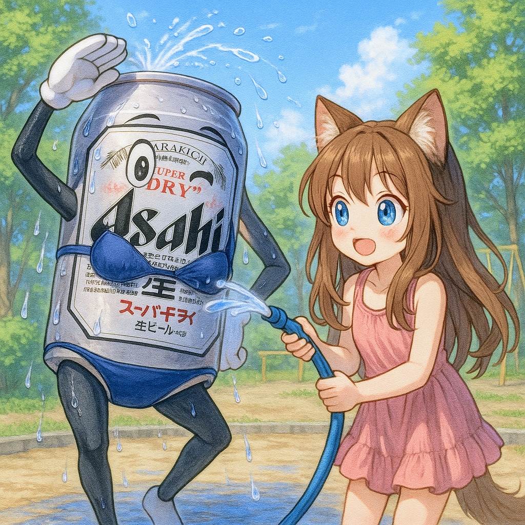 セクシーなビキニ姿のビール缶