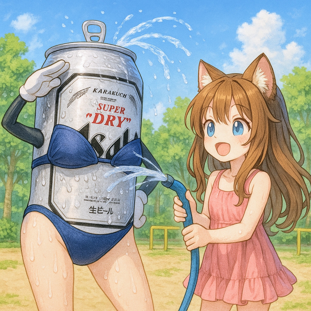 セクシーなビキニ姿のビール缶