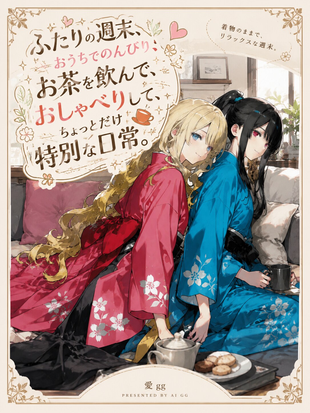 (百合)健全を装う表紙詐欺の百合クンニ漫画イラスト集