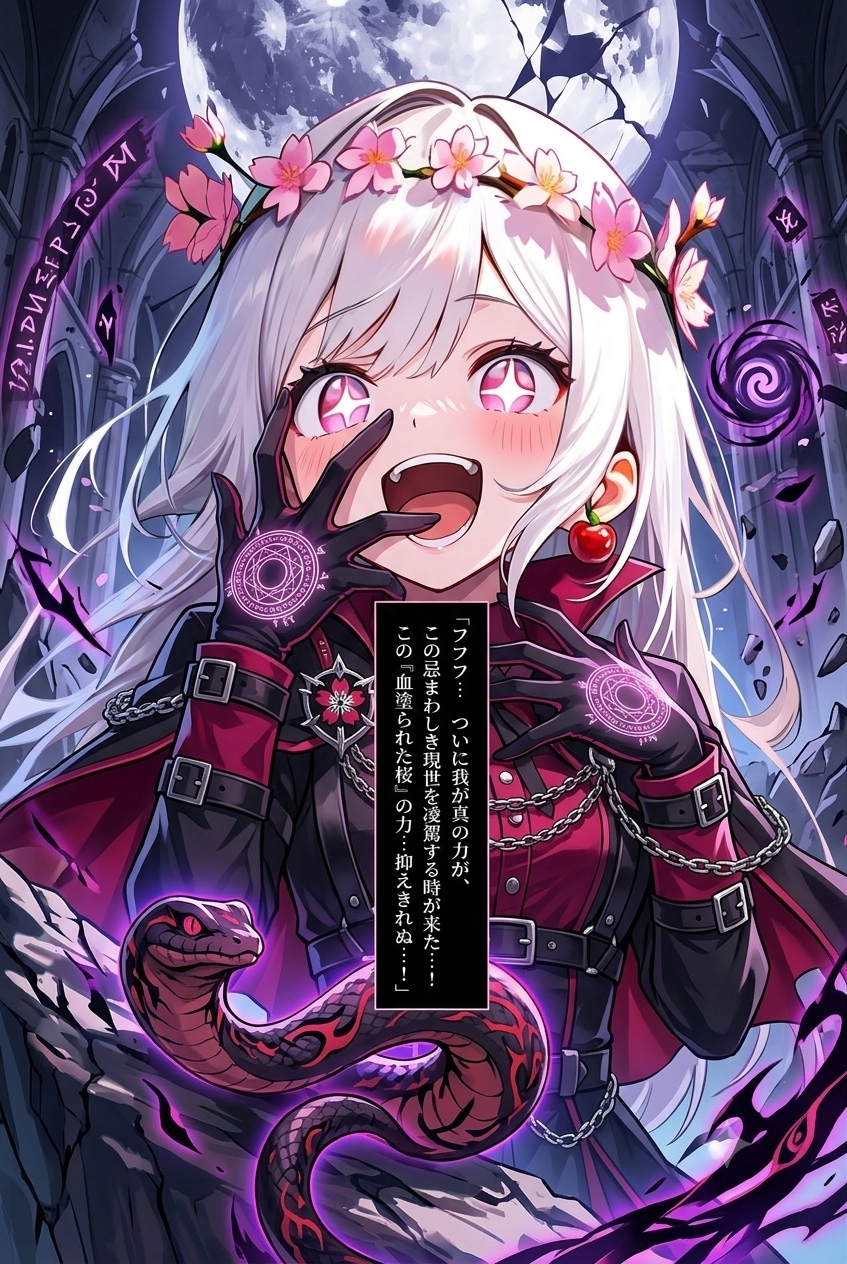 厨二病の白髪ちゃん