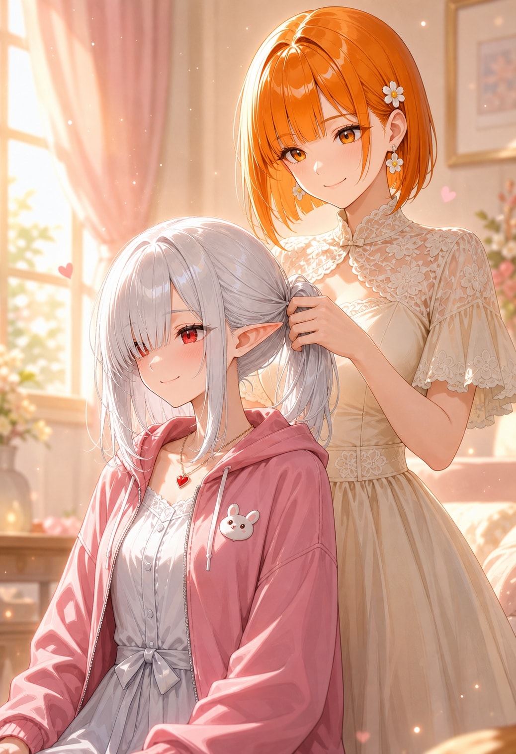 【御礼FA】シロネちゃん&ほのか | の人気AIイラスト・グラビア