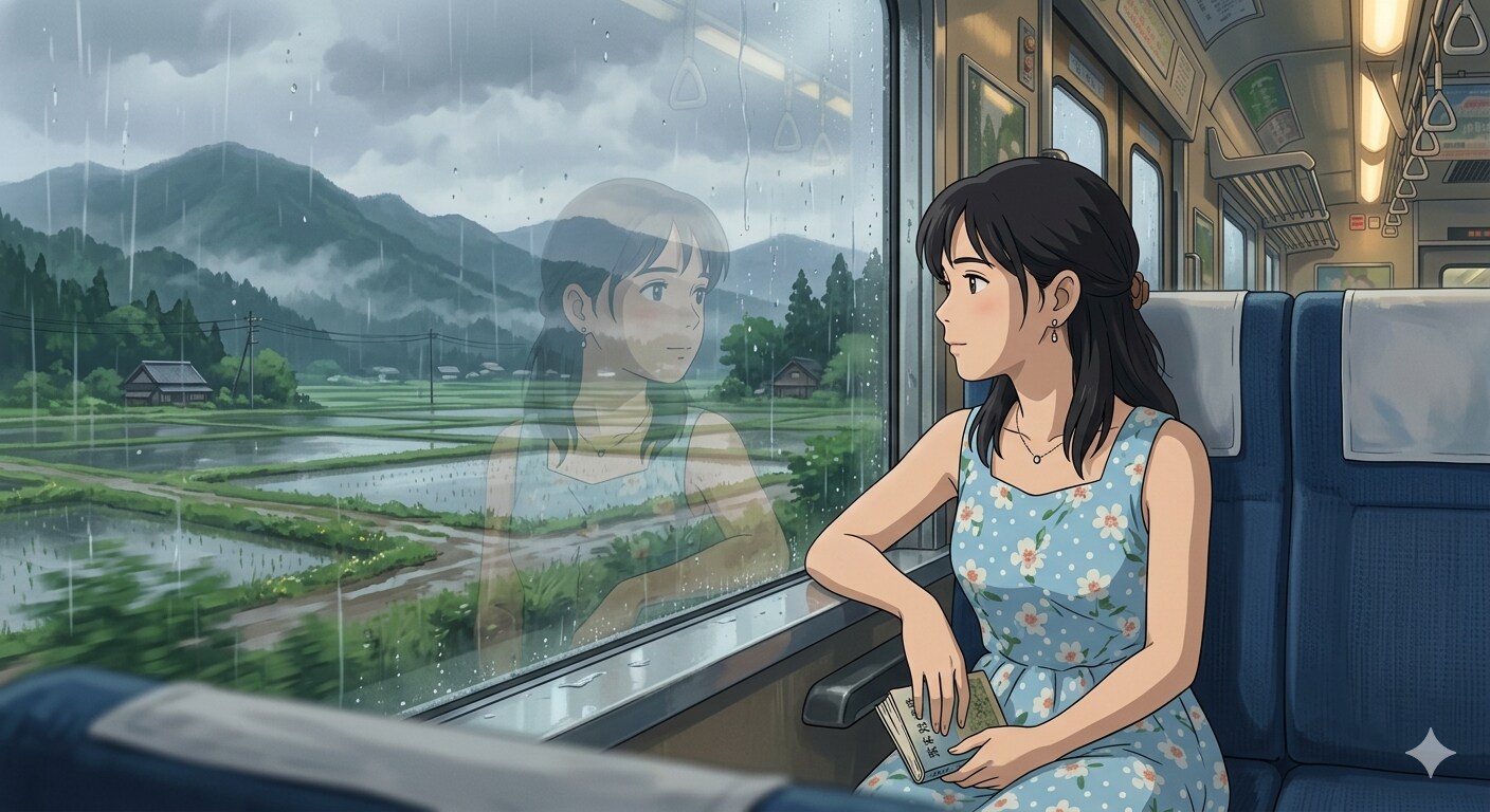 雨と横顔