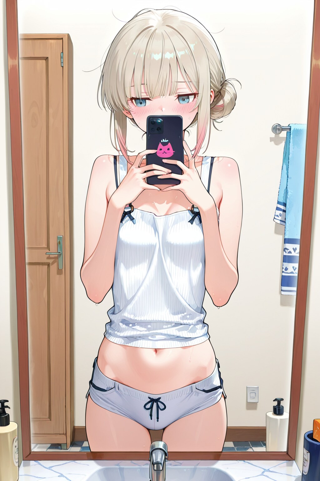 鏡セルフィー
