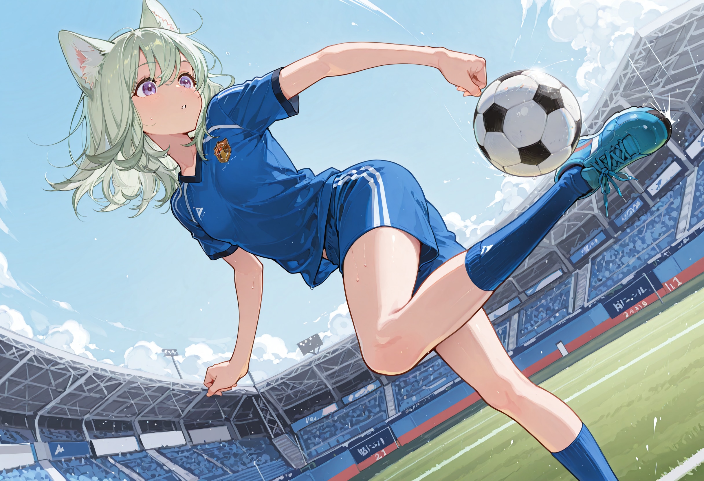 トラップからのボレーシュート