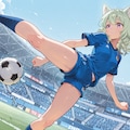 トラップからのボレーシュート 2枚目