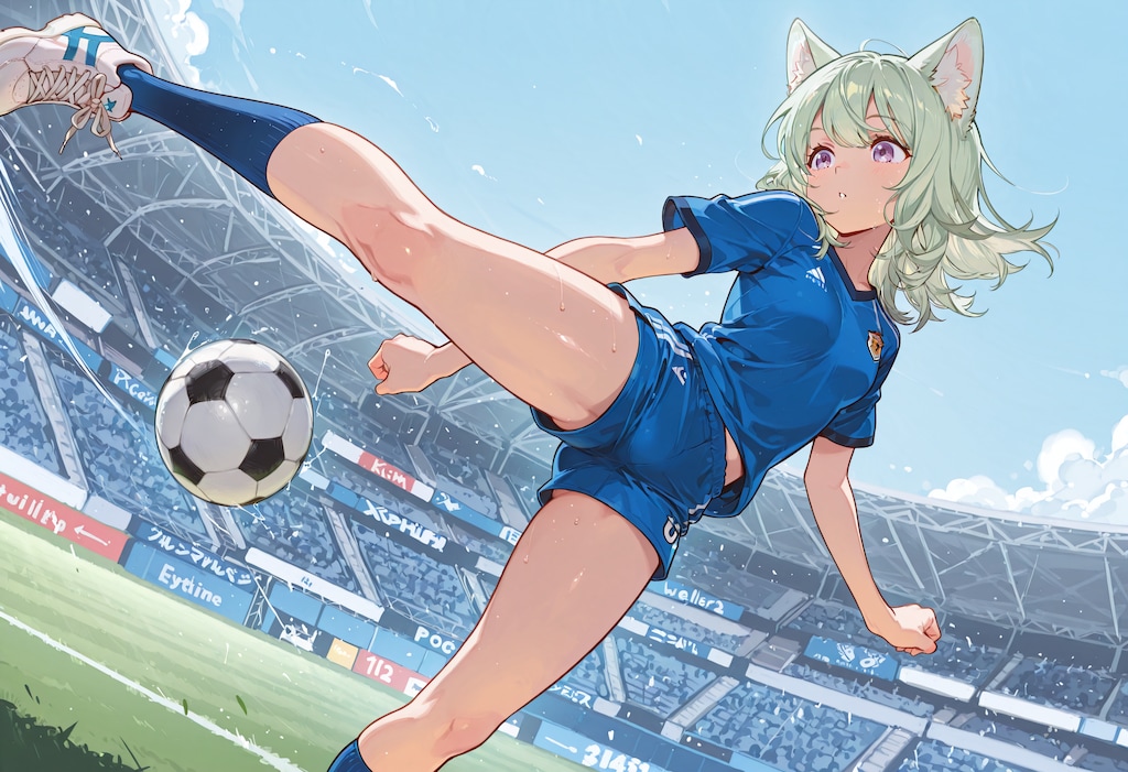トラップからのボレーシュート