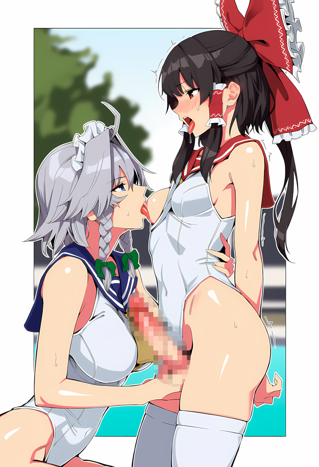 ふたなり 博麗霊夢 × 十六夜咲夜