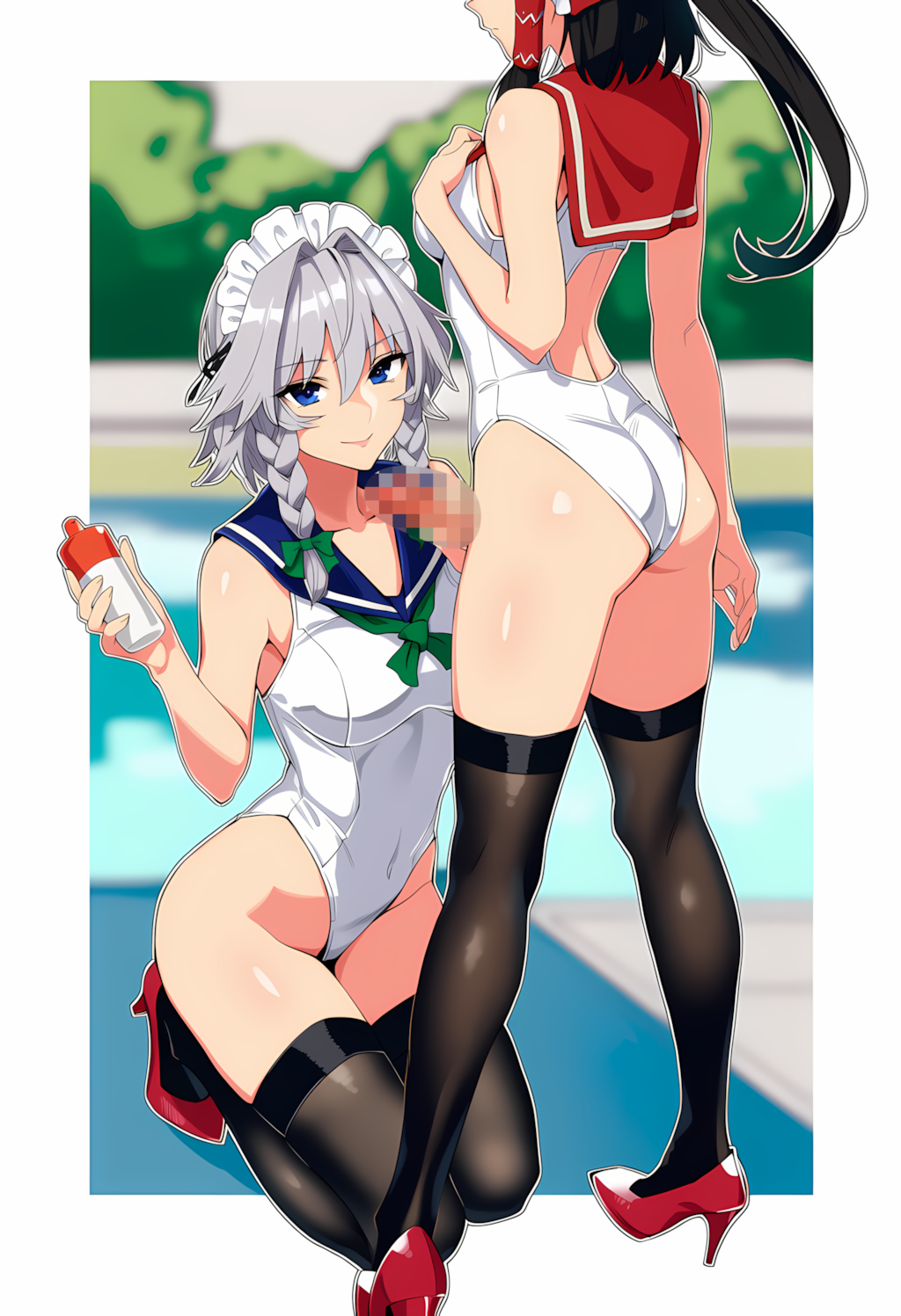 ふたなり 博麗霊夢 × 十六夜咲夜