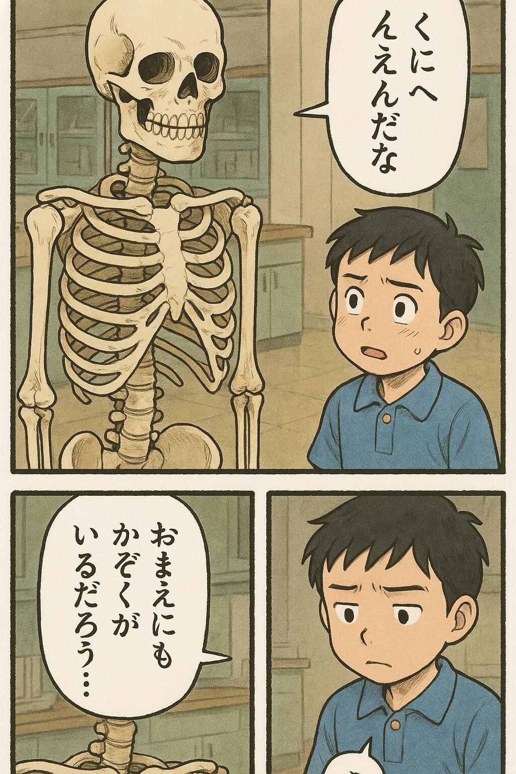 理科室からくにへかえる