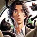 黒ねことドライブ 2枚目