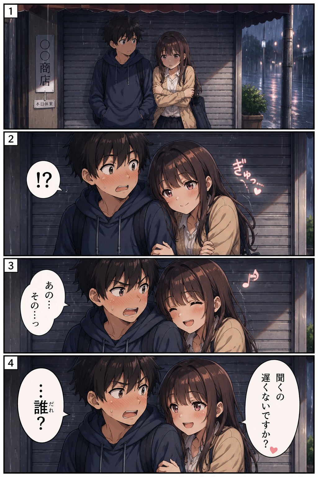 雨の夜のドキドキ encounters