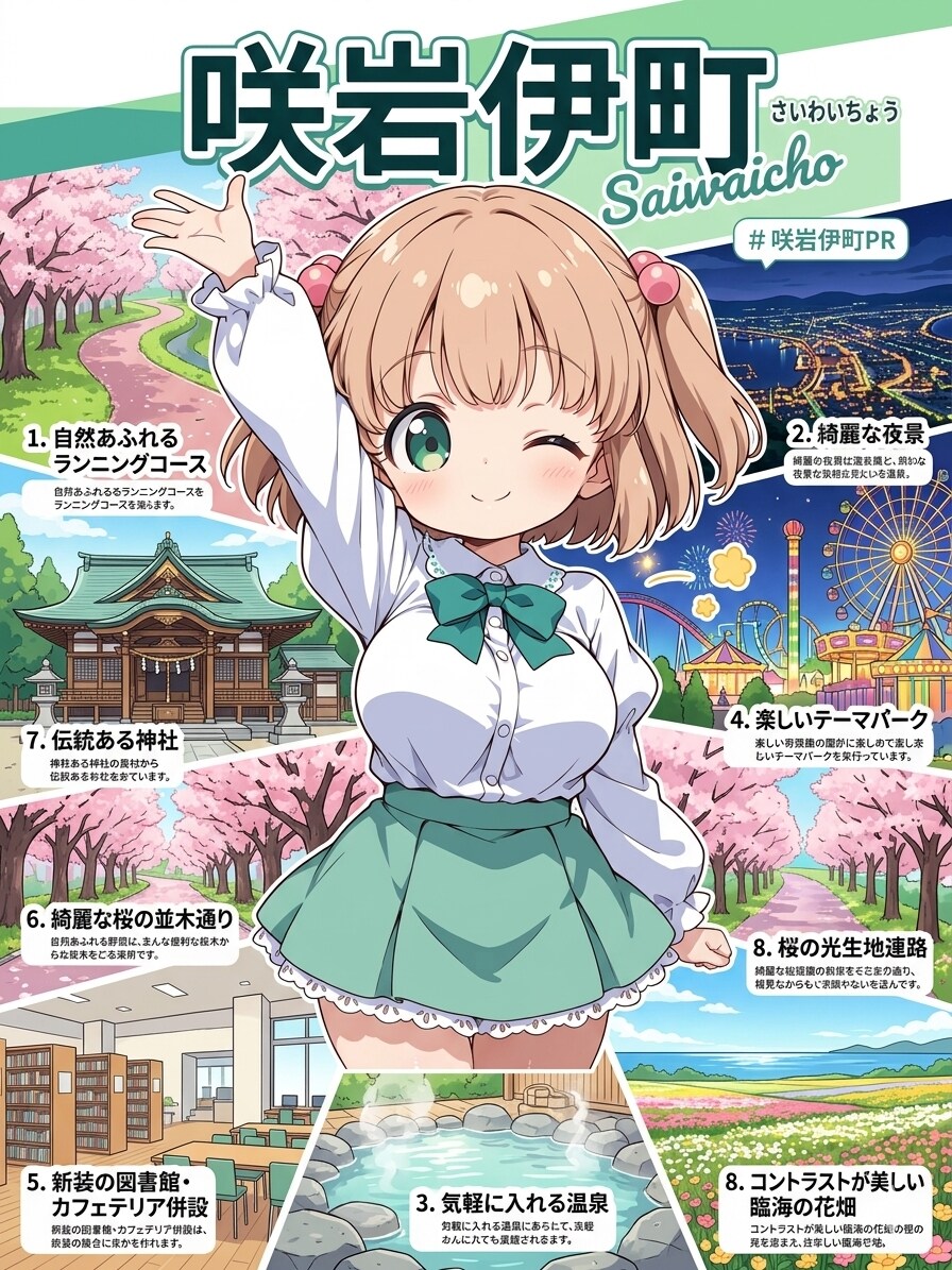 咲岩伊町へようこそ！(プロバージョン) | の人気AIイラスト・グラビア