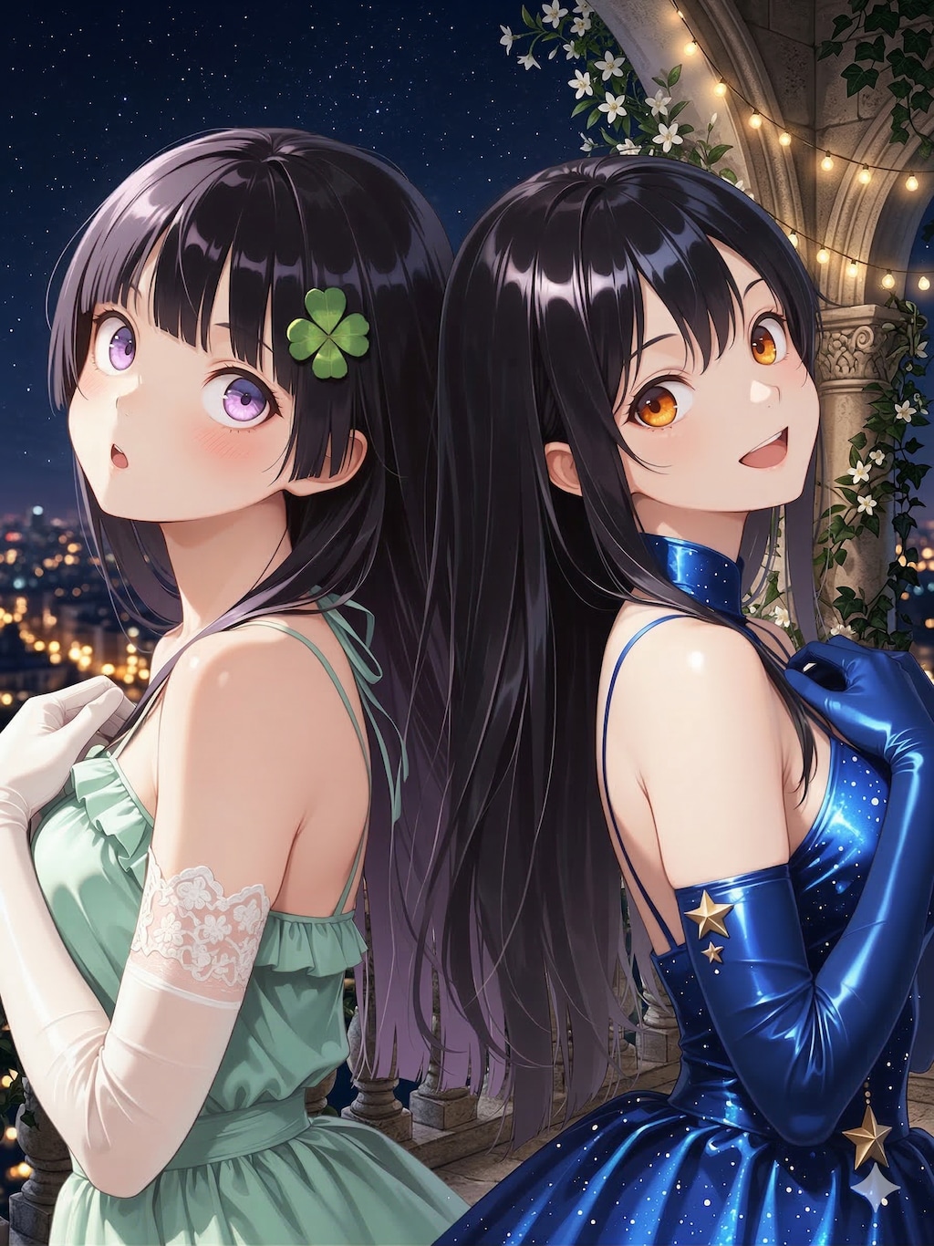 夜空に咲くふたり