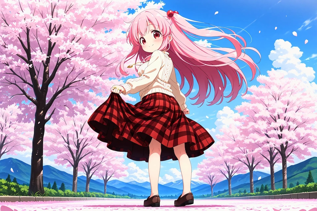 春色コーデな「髪」