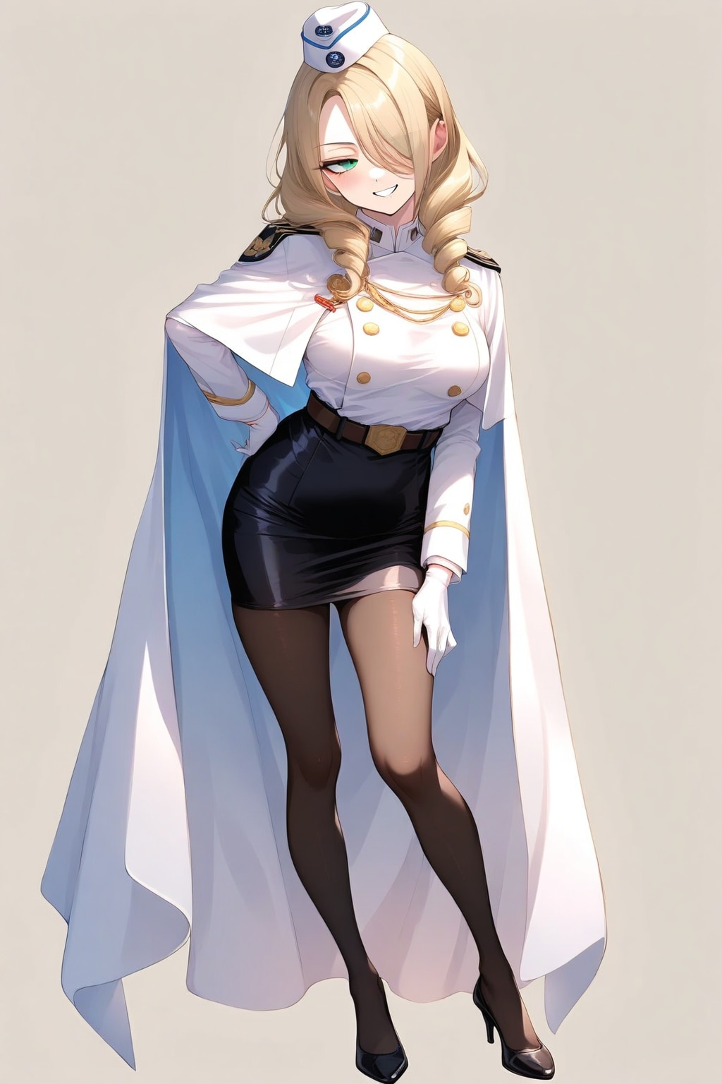 黒木智子艦長（金髪ドリルヘア） | の人気AIイラスト・グラビア