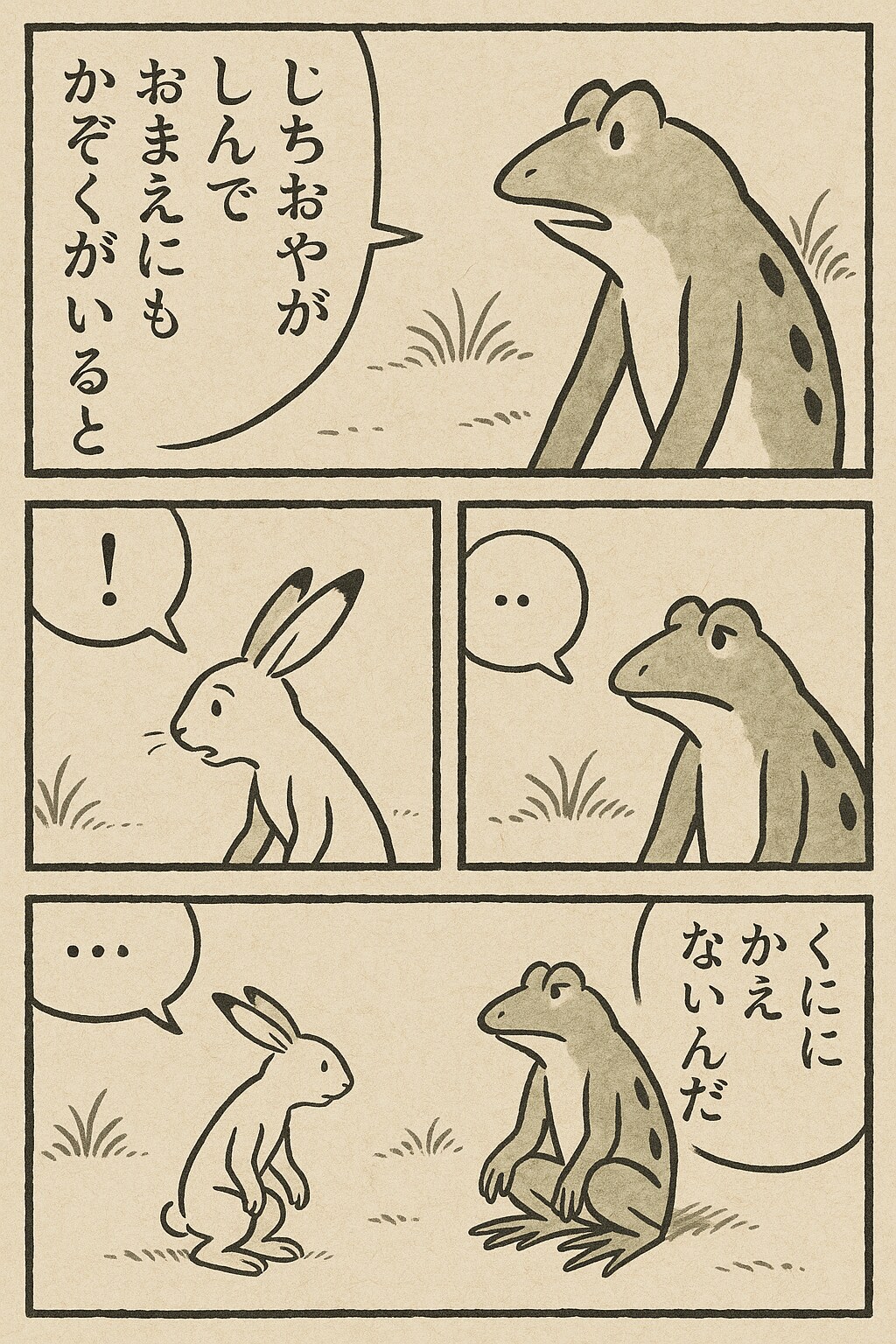最古の漫画でくにへかえるんだな