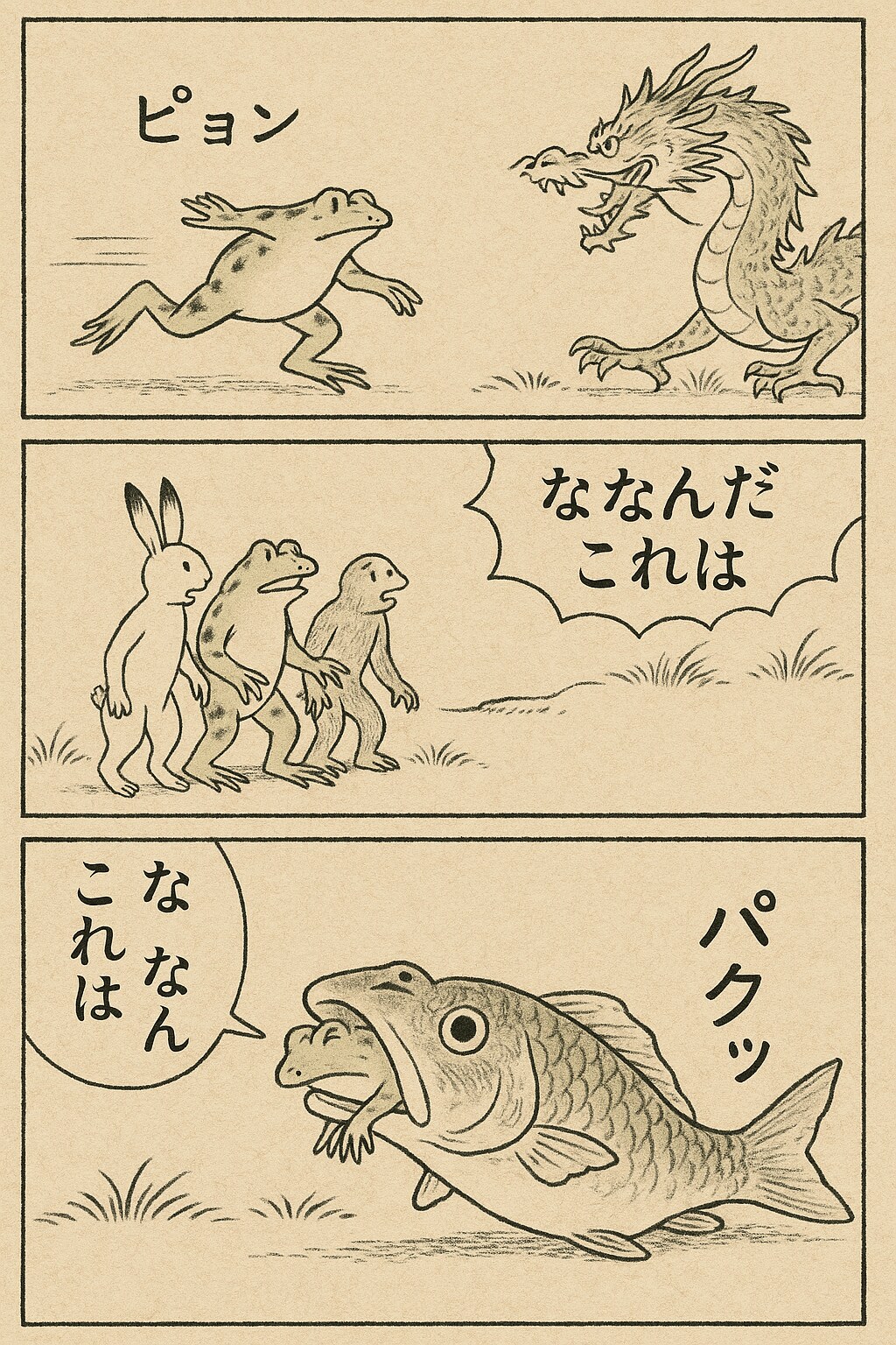 最古の漫画でくにへかえるんだな