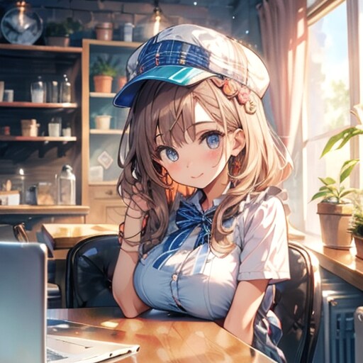 テレワークですの。