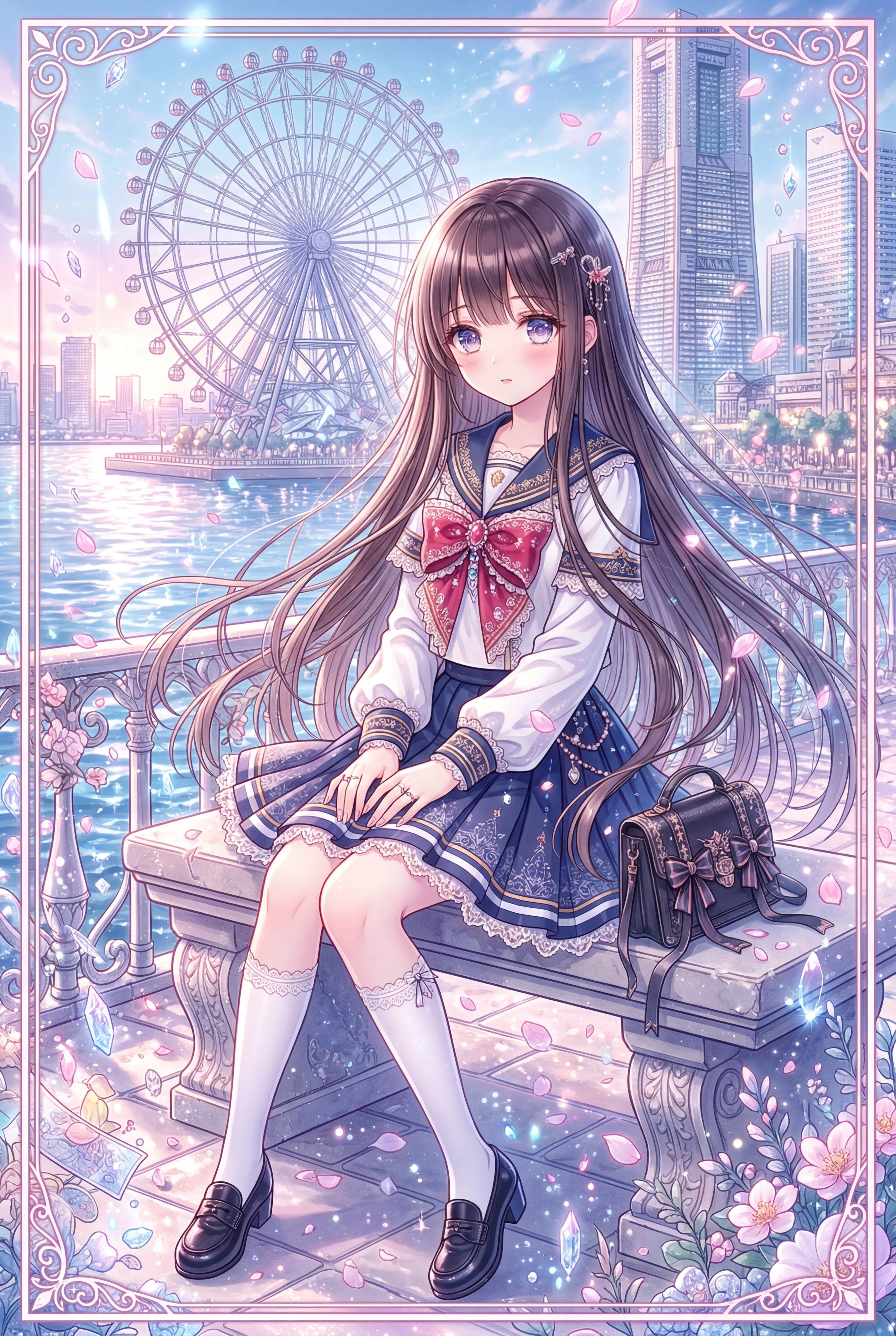 海辺に響く静寂の時 | の人気AIイラスト・グラビア