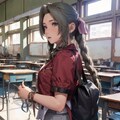エアリスの制服姿-ちょっぴり不良っぽい 5枚目