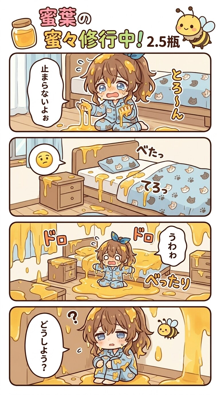 蜜葉の蜜々修行中！2.5瓶