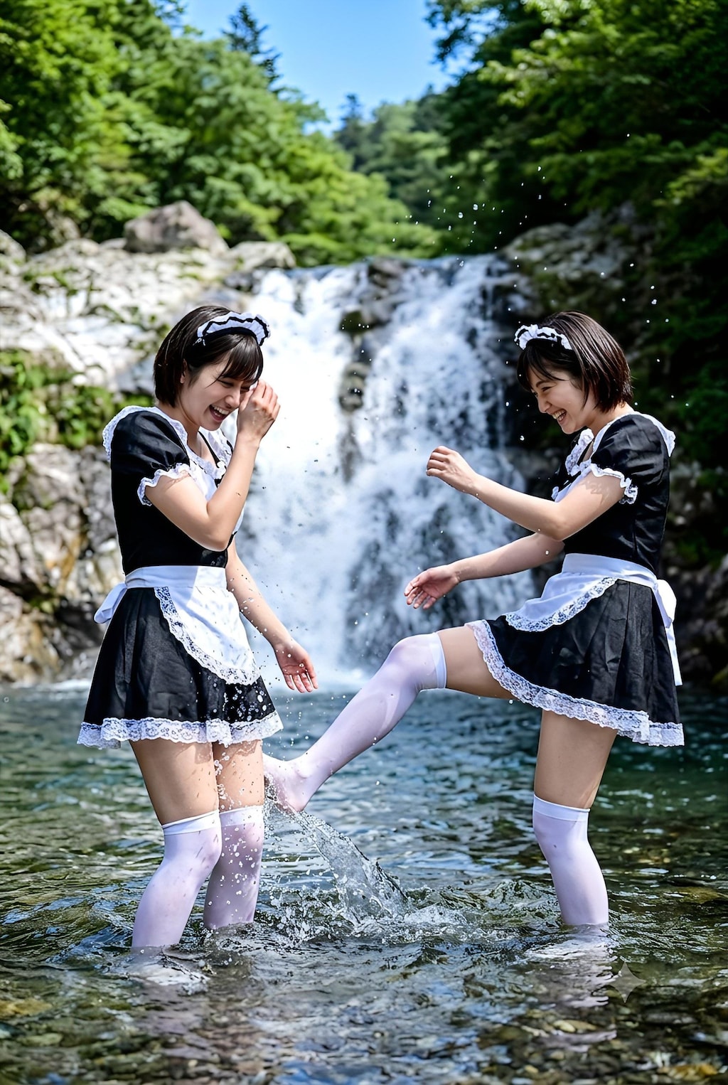 深山で渓流満喫