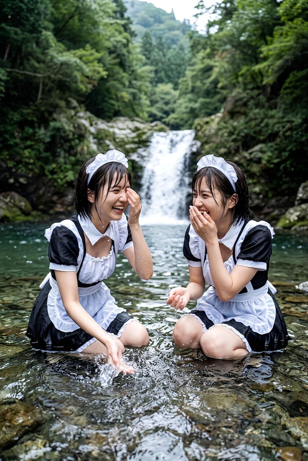 深山で渓流満喫