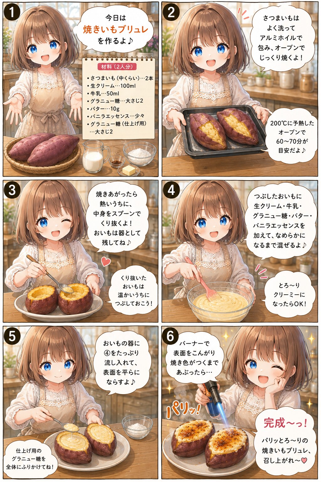 焼きいもブリュレ | の人気AIイラスト・グラビア